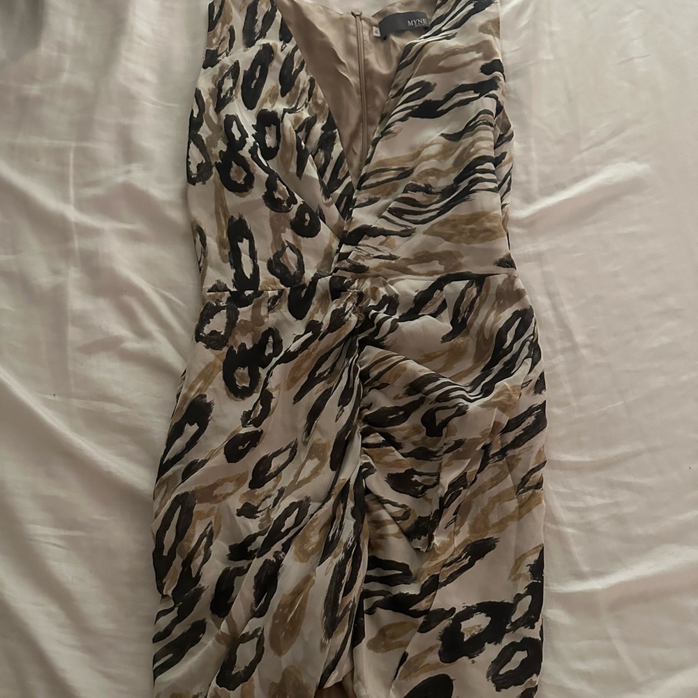 Animal print mini dress